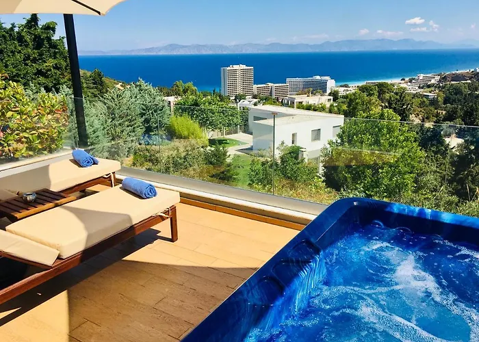 Fly View Flats BLUE Jacuzzi Sea View